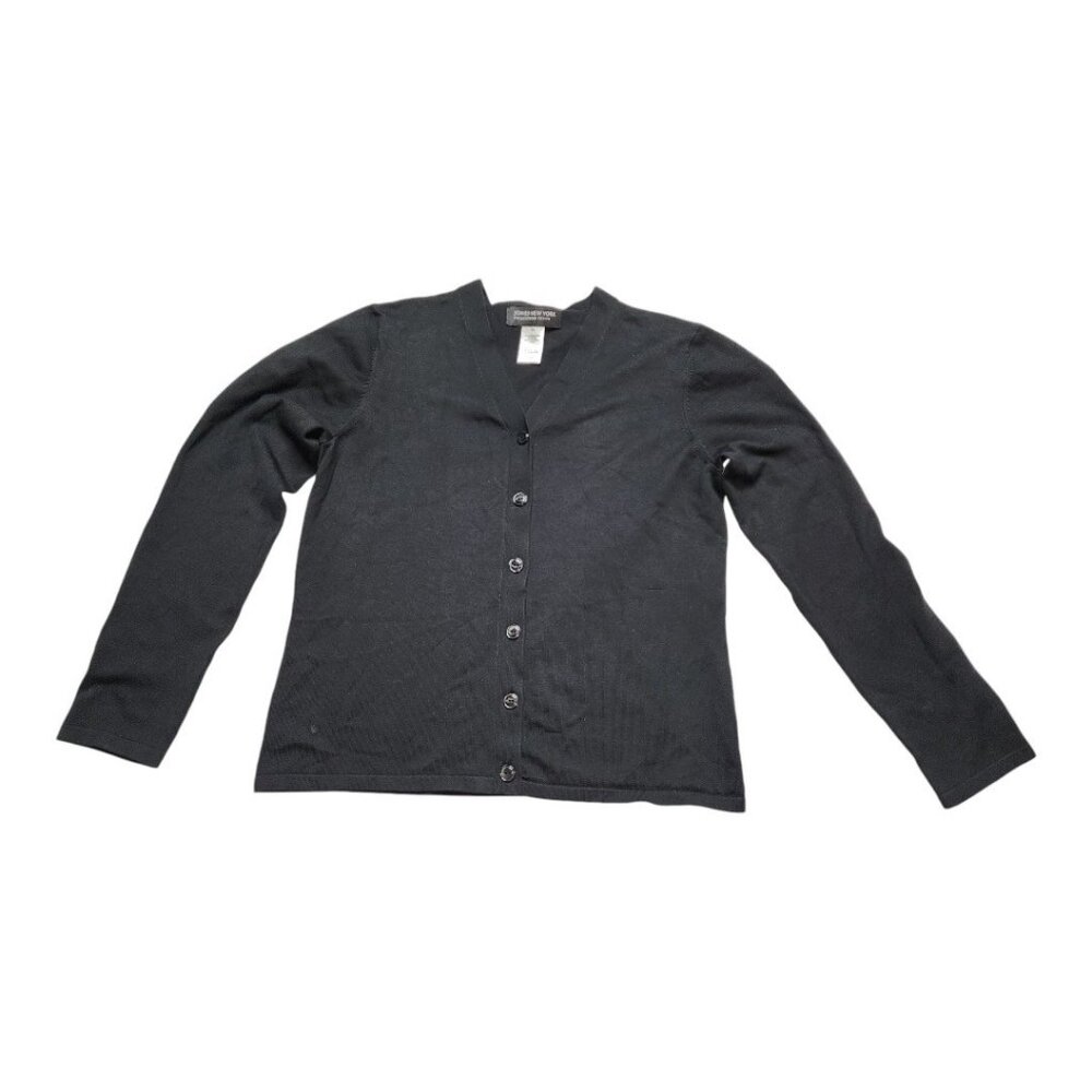 Jones New York Collection Button Cardigan‎ size PM Black